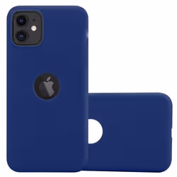 Coque pour Apple iPhone 11 Etui en CANDY BLEU FONCÉ Housse Case Cover Protection Silicone TPU Case