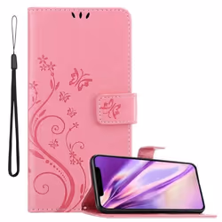 Coque pour Apple iPhone 11 PRO MAX Housse en ROSE FLORAL Etui Case Cover Protection Floral Portefeuille Wallet