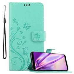 Coque pour Samsung Galaxy S8 PLUS Housse en TURQUOISE FLORAL Etui Case Cover Protection Floral Portefeuille Wallet
