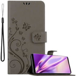 Coque pour Samsung Galaxy NOTE 9 Housse en GRIS FLORAL Etui Case Cover Protection Floral Portefeuille Wallet