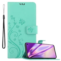 Coque pour Samsung Galaxy S10 4G Housse en TURQUOISE FLORAL Etui Case Cover Protection Floral Portefeuille Wallet