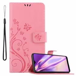 Coque pour Samsung Galaxy A10 / M10 Housse en ROSE FLORAL Etui Case Cover Protection Floral Portefeuille Wallet