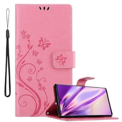 Coque pour Samsung Galaxy NOTE 10 PLUS Housse en ROSE FLORAL Etui Case Cover Protection Floral Portefeuille Wallet