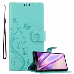 Coque - CADORABO - Sony Xperia 10 / Xperia XA3 - Similicuir Floral - Fermeture Magnétique - Support