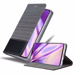Coque pour Xiaomi RedMi NOTE 8 PRO Housse en GRIS NOIR Etui Case Cover Protection fermeture magnétique