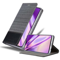 Coque pour Xiaomi RedMi NOTE 8 PRO Housse en GRIS NOIR Etui Case Cover Protection fermeture magnétique