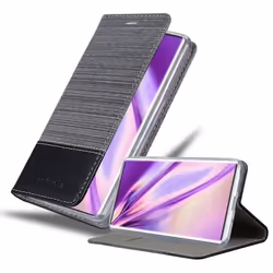 Coque pour Samsung Galaxy NOTE 10 PLUS Housse en GRIS NOIR Etui Case Cover Protection fermeture magnétique