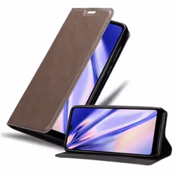 Coque pour WIKO VIEW 3 LITE Housse en MARRON CAFÉ Etui Case Cover Protection Portefeuille Wallet