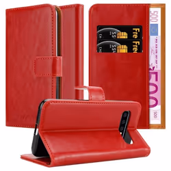 Coque pour Samsung Galaxy S10 PLUS en ROUGE CERISE Cover Protection fonction de support