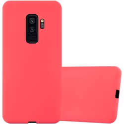 Housse pour Samsung Galaxy S9 PLUS Coque en FROST ROUGE Case Cover Protection Silicone TPU Etui