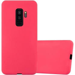 Housse pour Samsung Galaxy S9 PLUS Coque en FROST ROUGE Case Cover Protection Silicone TPU Etui
