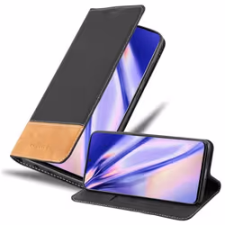 Coque pour Samsung Galaxy S20 Housse en NOIR BRUN Etui Cover Protection fermeture magnétique fonction de support