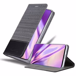 Coque pour Samsung Galaxy A51 4G / M40s Housse en GRIS NOIR Etui Case Cover Protection fermeture magnétique