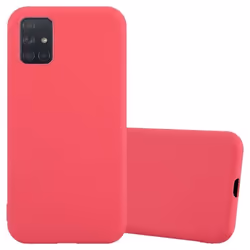 Coque pour Samsung Galaxy A71 4G Etui en CANDY ROUGE Housse Case Cover Protection Silicone TPU Case