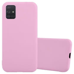 Coque pour Samsung Galaxy A71 4G Etui en CANDY ROSE VIF Housse Case Cover Protection Silicone TPU Case