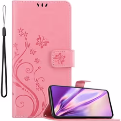 Coque pour Samsung Galaxy A71 4G Housse en ROSE FLORAL Etui Case Cover Protection Floral Portefeuille Wallet