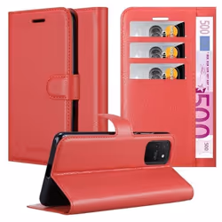 Coque pour Samsung Galaxy A91 / S10 LITE / M80s Housse en ROUGE CERISE Etui Case Cover Protection fermeture magnétique Portef ...