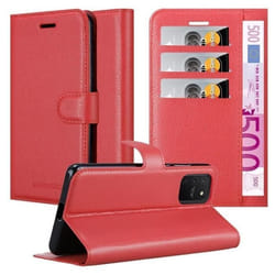 Coque pour Samsung Galaxy A91 / S10 LITE / M80s Housse en ROUGE CERISE Etui Case Cover Protection fermeture magnétique Portefeuille