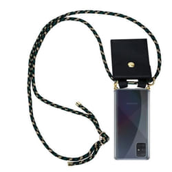 Coque Collier pour Samsung Galaxy A71 4G Housse en CAMOUFLAGE Etui Fashion Necklace a la mode Case Cover Silicone réglable