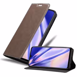Coque pour Huawei P SMART 2020 Housse en MARRON CAFÉ Etui Case Cover Protection Portefeuille Wallet