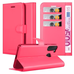 Coque pour Samsung Galaxy A21 Housse en ROSE BONBON Etui Case Cover Protection fermeture magnétique Portefeuille