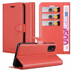 Cadorabo Coque pour Samsung Galaxy A41 en ROUGE CERISE - Housse Protection avec Fermoire Magnétique Stand Horizontal et Fente