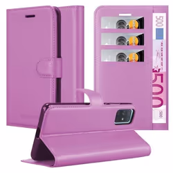 Coque pour Samsung Galaxy A71 5G Housse en ORCHIDÉE VIOLETS Etui Case Cover Protection fermeture magnétique Portefeuille