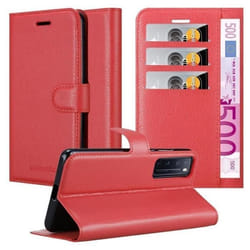 Coque pour Huawei NOVA 7 PRO 5G Housse en ROUGE CERISE Etui Case Cover Protection fermeture magnétique Portefeuille