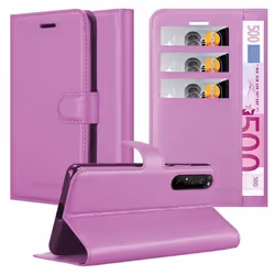 Coque pour Sony Xperia 1 II Housse en ORCHIDÉE VIOLETS Etui Case Cover Protection fermeture magnétique Portefeuille