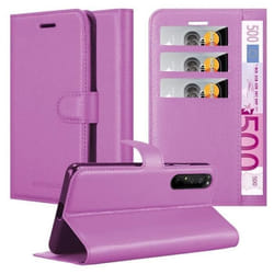 Coque pour Sony Xperia 1 II Housse en ORCHIDÉE VIOLETS Etui Case Cover Protection fermeture magnétique Portefeuille