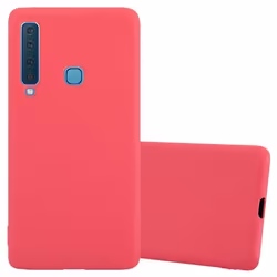 Coque pour Samsung Galaxy A9 2018 Etui en CANDY ROUGE Housse Case Cover Protection Silicone TPU Case