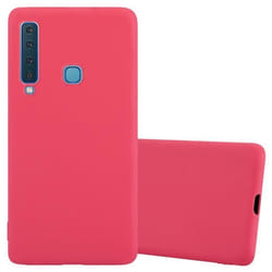 Coque pour Samsung Galaxy A9 2018 Etui en CANDY ROUGE Housse Case Cover Protection Silicone TPU Case