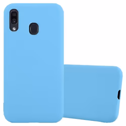 Coque - CADORABO - Samsung Galaxy A20/A30/M10s - Candy Bleu - Protection silicone TPU - Design tendance