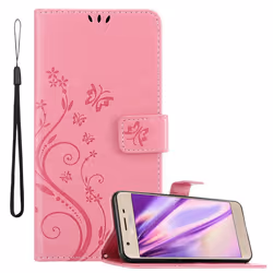 Cadorabo DE-146751, Folio porte carte, Samsung, Galaxy J3 2018, 12,7 cm (5"), Rose
