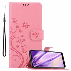 Coque pour Huawei Y6 2019 Housse en ROSE FLORAL Etui Case Cover Protection Floral Portefeuille Wallet