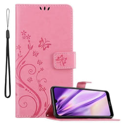 Coque pour Huawei Y6 2019 Housse en ROSE FLORAL Etui Case Cover Protection Floral Portefeuille Wallet