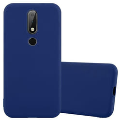 Coque de protection - CADORABO - Nokia 6.1 PLUS / X6 - Candy bleu foncé - Silicone TPU - Design tendance