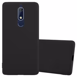 Coque pour Nokia 5.1 Etui en CANDY NOIR Housse Case Cover Protection Silicone TPU Case