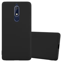 Coque pour Nokia 5.1 Etui en CANDY NOIR Housse Case Cover Protection Silicone TPU Case