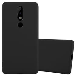 Coque pour Nokia 5.1 PLUS / X5 Etui en CANDY NOIR Housse Case Cover Protection Silicone TPU Case