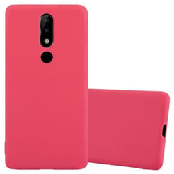 Coque de téléphone - CADORABO - Nokia 5.1 PLUS / X5 - Candy Rouge - Silicone TPU - Protection légère