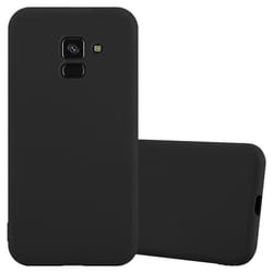 Coque pour Samsung Galaxy A8 PLUS 2018 Etui en CANDY NOIR Housse Case Cover Protection Silicone TPU Case