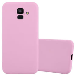 Coque pour Samsung Galaxy J6 2018 Etui en CANDY ROSE VIF Housse Case Cover Protection Silicone TPU Case