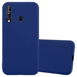 Coque - CADORABO - Samsung Galaxy A60 / M40 - Candy Bleu Foncé - Silicone TPU - Protection Chocs