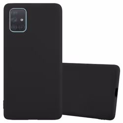 Coque pour Samsung Galaxy A71 5G Etui en CANDY NOIR Housse Case Cover Protection Silicone TPU Case
