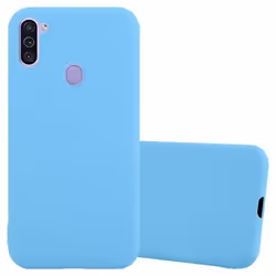 Coque pour Samsung Galaxy A11 / M11 Etui en CANDY BLEU Housse Case Cover Protection Silicone TPU Case