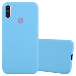 Coque pour Samsung Galaxy A11 / M11 Etui en CANDY BLEU Housse Case Cover Protection Silicone TPU Case