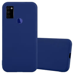 Coque pour Samsung Galaxy M51 US Version Etui en CANDY BLEU FONCÉ Housse Case Cover Protection Silicone TPU Case