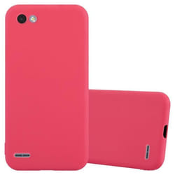 Coque pour LG Q6 / G6 MINI Etui en CANDY ROUGE Housse Case Cover Protection Silicone TPU Case