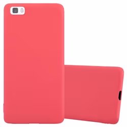 Coque pour Huawei P8 LITE 2015 Etui en CANDY ROUGE Housse Case Cover Protection Silicone TPU Case